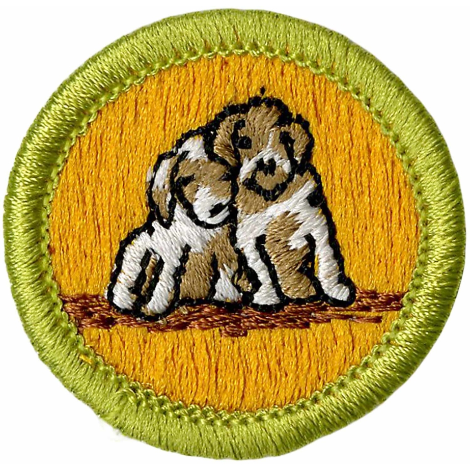 Dog Care Merit Badge Emblem for Scouts