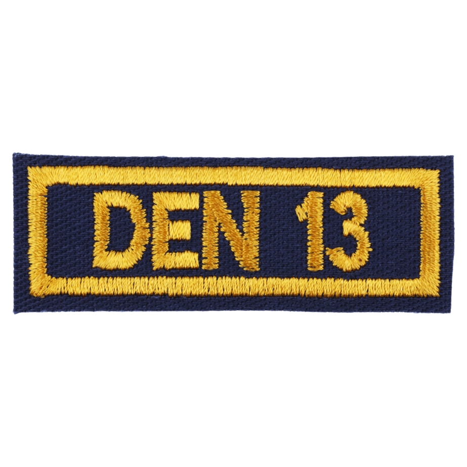 Cub Scout Den Numeral 13