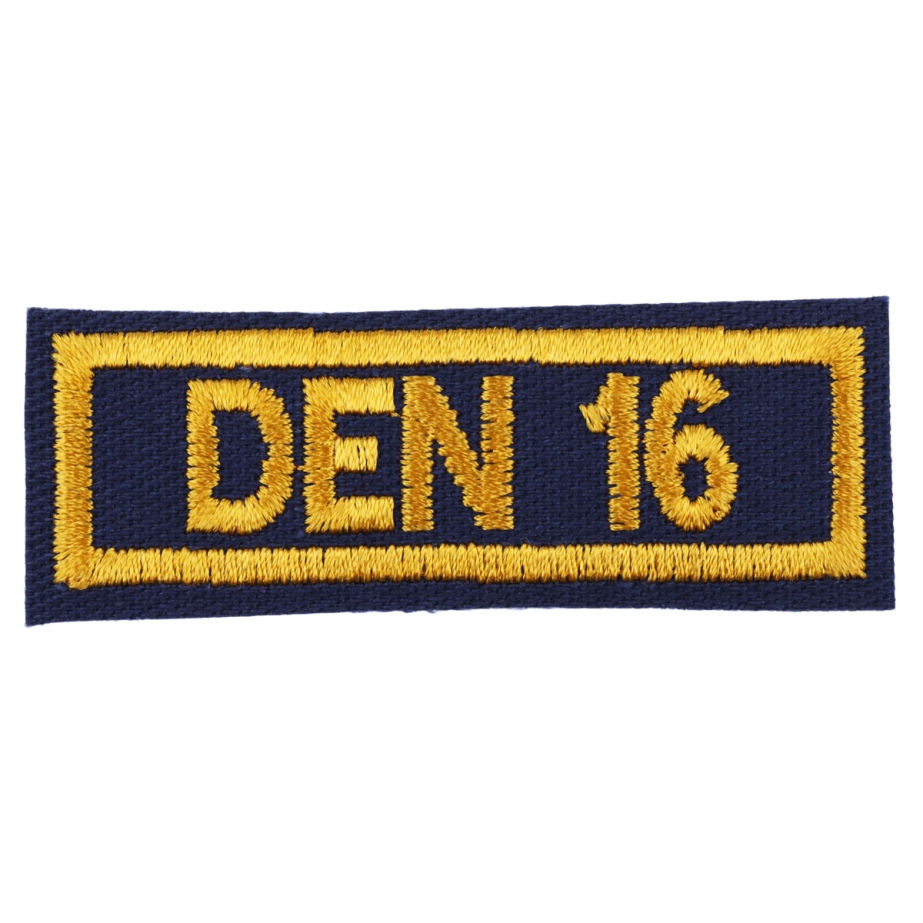 Cub Scout Den Numeral 16