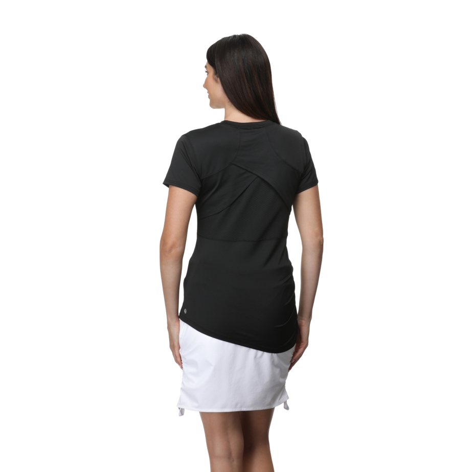 LizardHead Ladies Grand Teton Short Sleeve Performance Top; Azalea