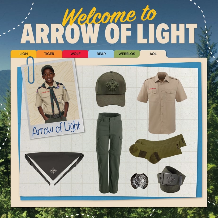 Cub Scout Arrow of Light Uniform Bundle