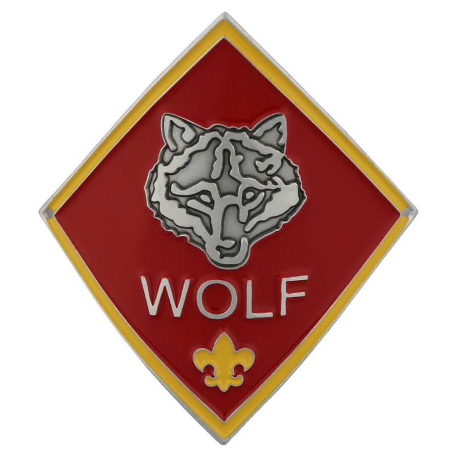 Cub Scouts Wolf Rank Hiking Staff Shield