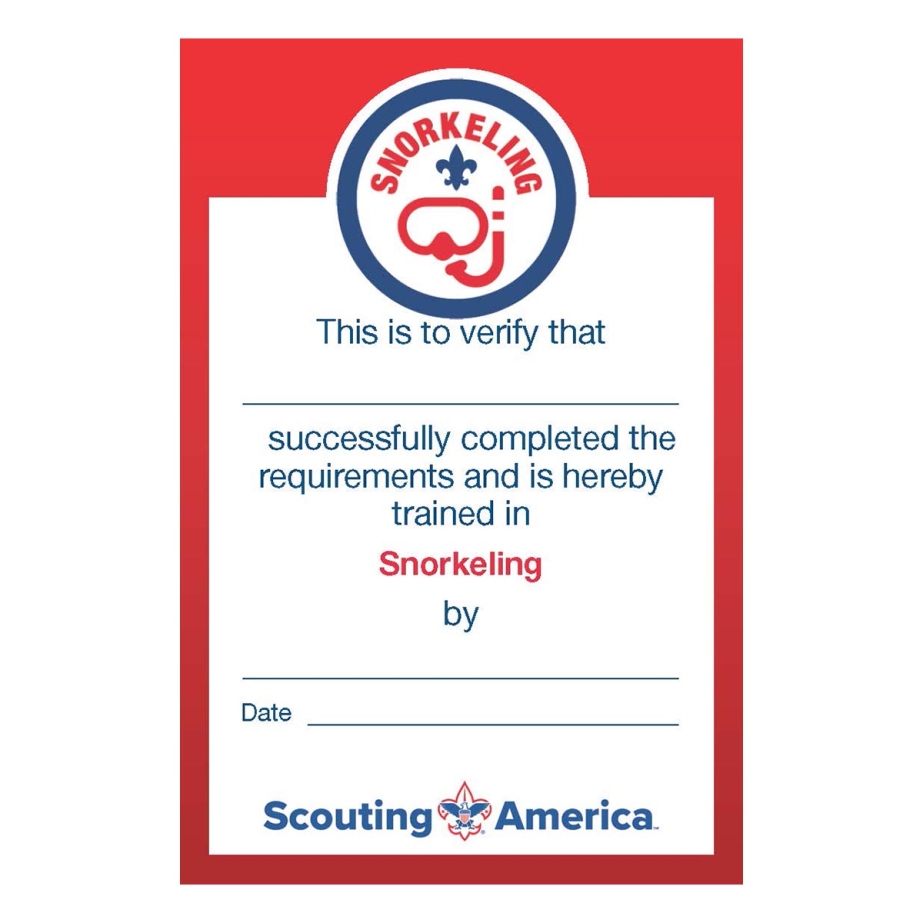 Snorkeling Pocket Certificate