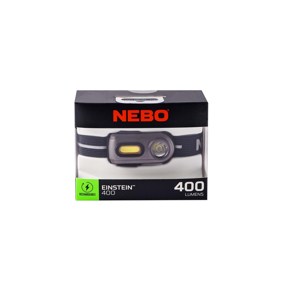 Lampe Frontale Nebo Einstein 400 - NEB.HLP.0005.G - 400 Lumens - Neuve Sous Blister
