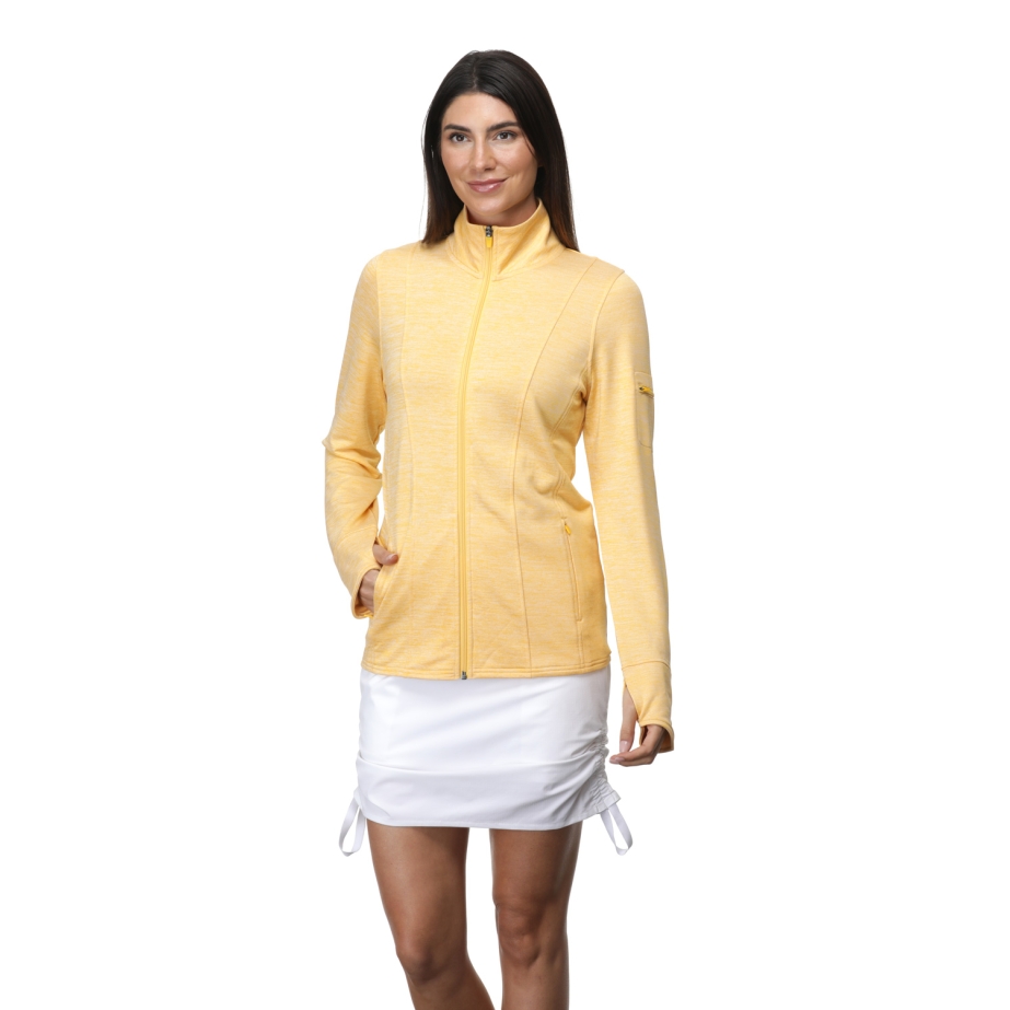 レディースウェア YELLOW LizardHead Ladies Acadia Full Zip Jacket, Women's Adult XS - 2XL