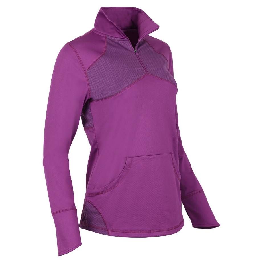 LizardHead Olympic 1/4 Zip Pullover - Plum, Forest, Black - Ladies