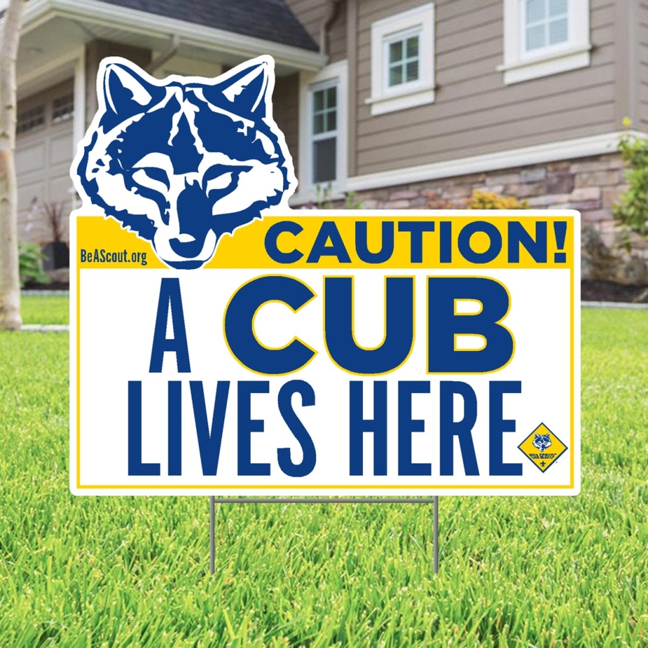 Cub Scout Yard Sign - A Cub Lives Here