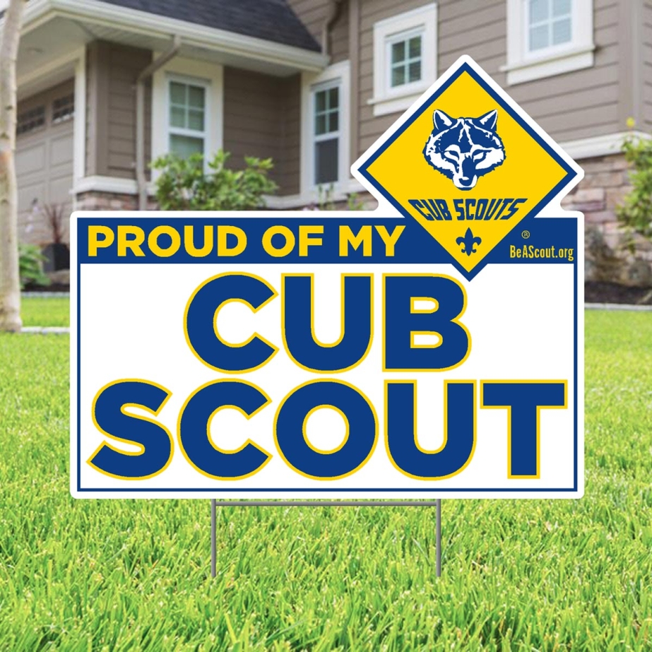 Cub Scout Yard Sign, Proud of my Cub Scout