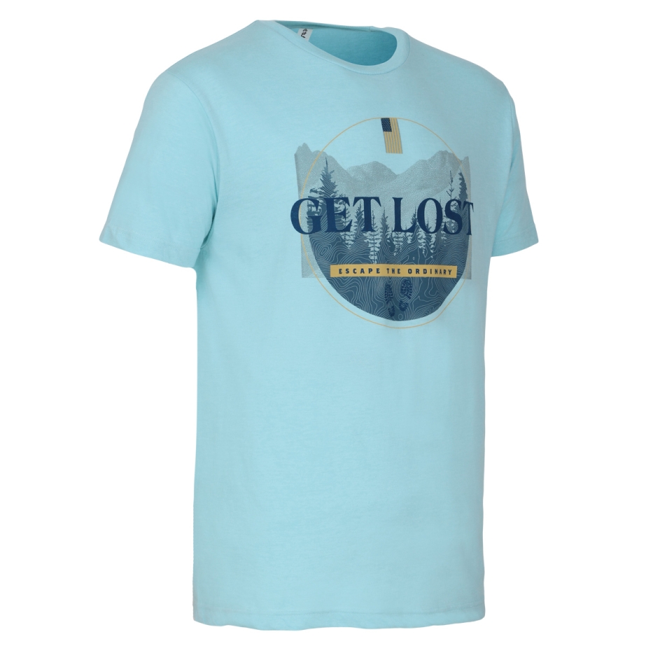 Get Lost Tee, Purist Blue - Adult S-2XL | 37°N Get Lost Tee, Purist Blue - Adult S-2XL | 37°N