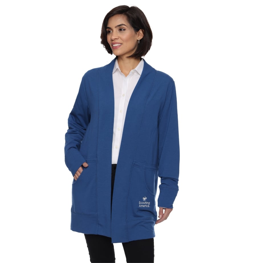Scouting America Microterry Cardigan, Women's S-4XL | Scouting America