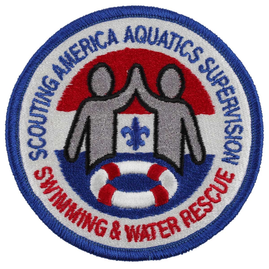 Scouting America Aquatics Supervision, Swimming & Water Rescue Merit Badge Emblem
