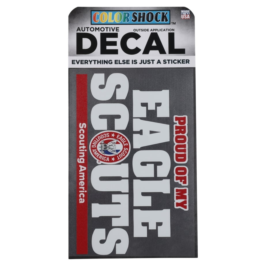 "Proud of My Eagle Scouts" Window Decal