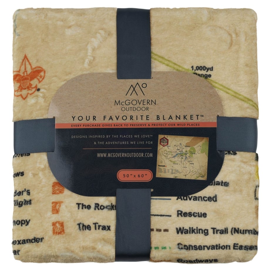 Scouting America The Summit Map Fleece Blanket - Thumbnail 3