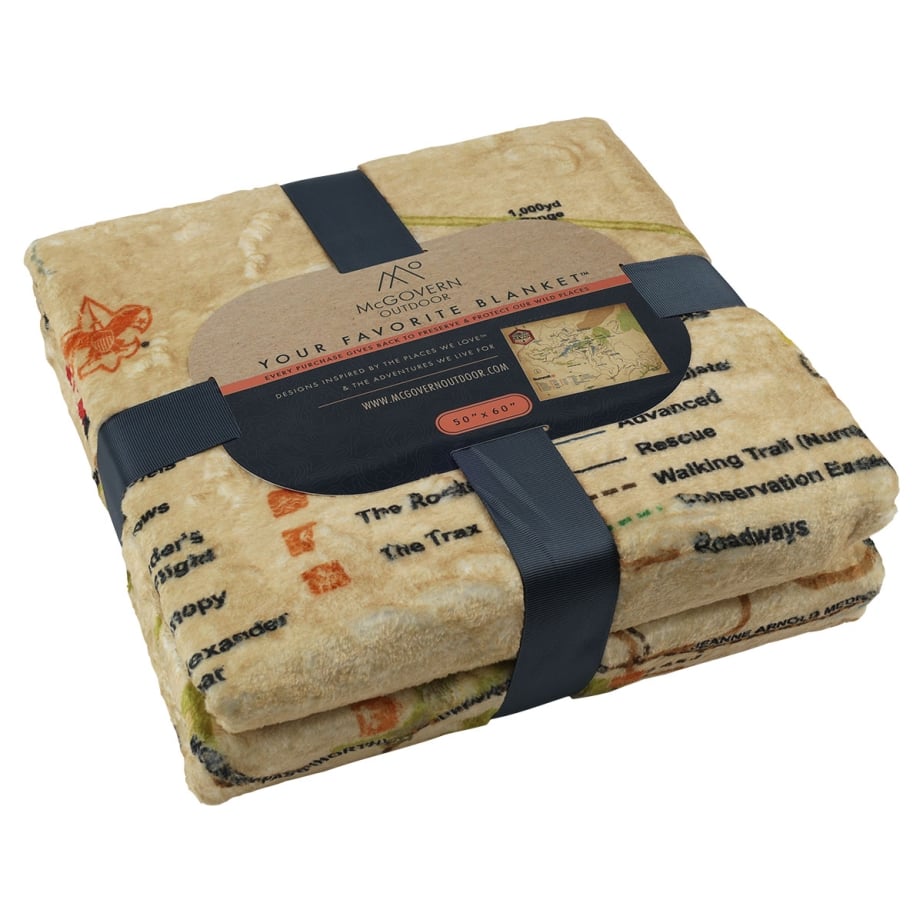 Scouting America The Summit Map Fleece Blanket - Thumbnail 2