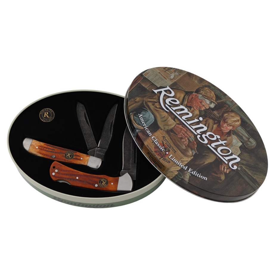 Remington 2-Piece Folding Knife Collector Tin