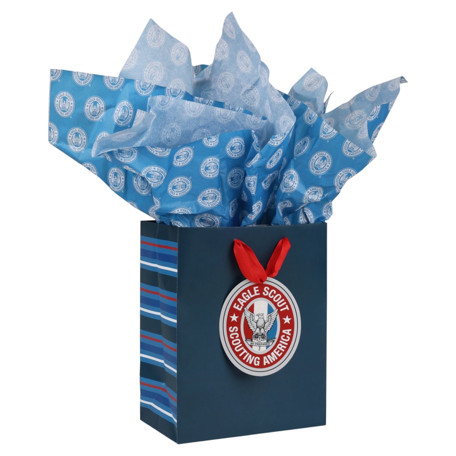 Eagle Scout Gift Bag with included Tissue Paper
