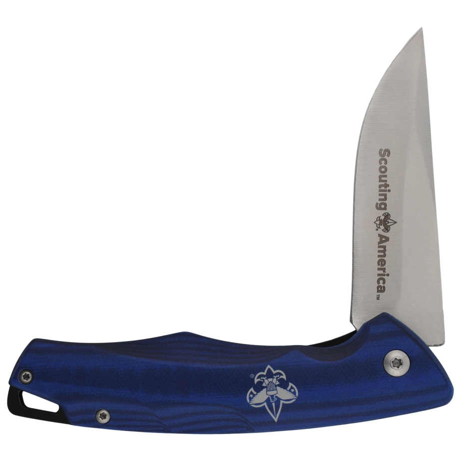 Scouting America Black Satin Handle Knife, 3" Blade 