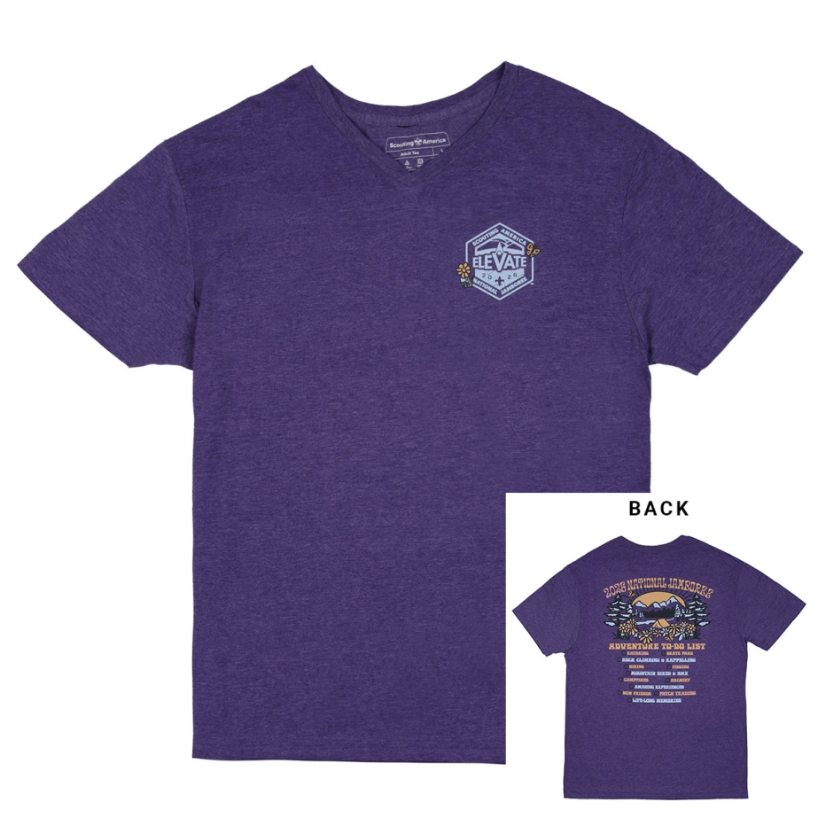 2026 National Jamboree Activity List V-Neck T-Shirt - Adult S-3XL