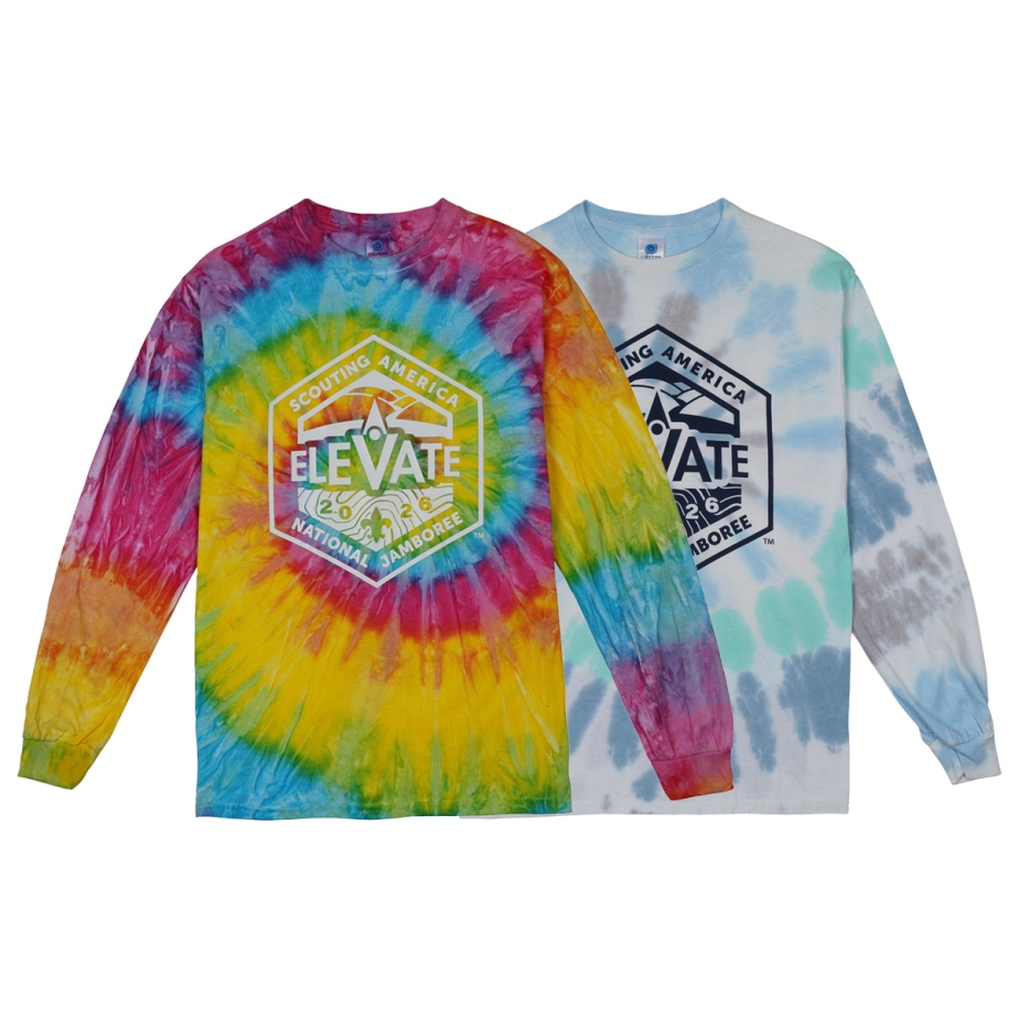 2026 National Jamboree Tie-Dye Long Sleeve T-shirt - Adult S-3XL