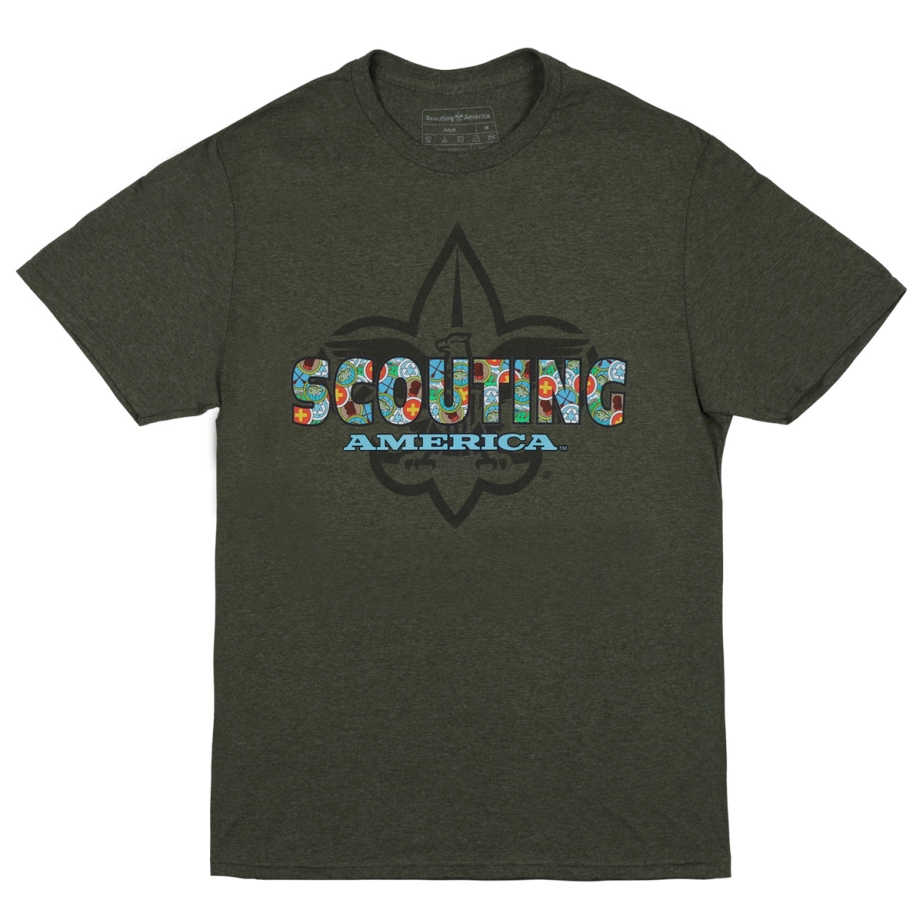 Scouting America Merit Badge T-Shirt - Adult S-2XL