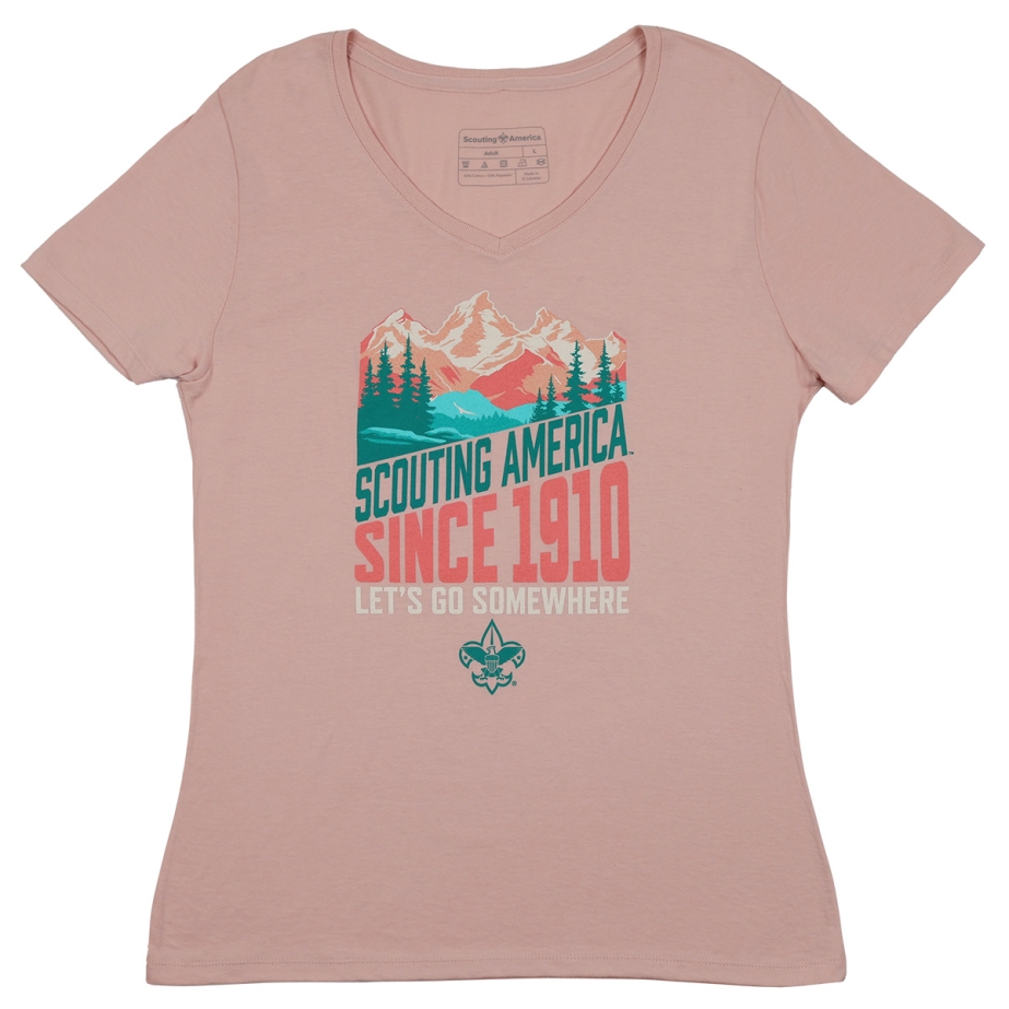 Scouting America V-Neck Slim Fit T-Shirt, Ladies