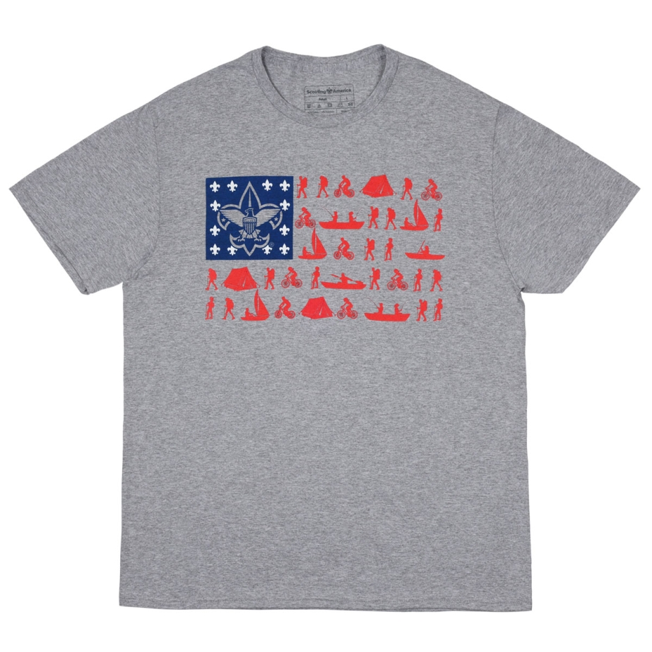 Scouting America Americana Flag T-Shirt - Adult S-2XL