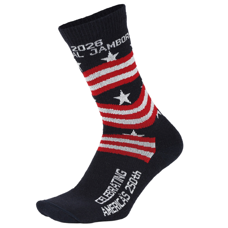 2026 National Jamboree Stars and Stripes Socks