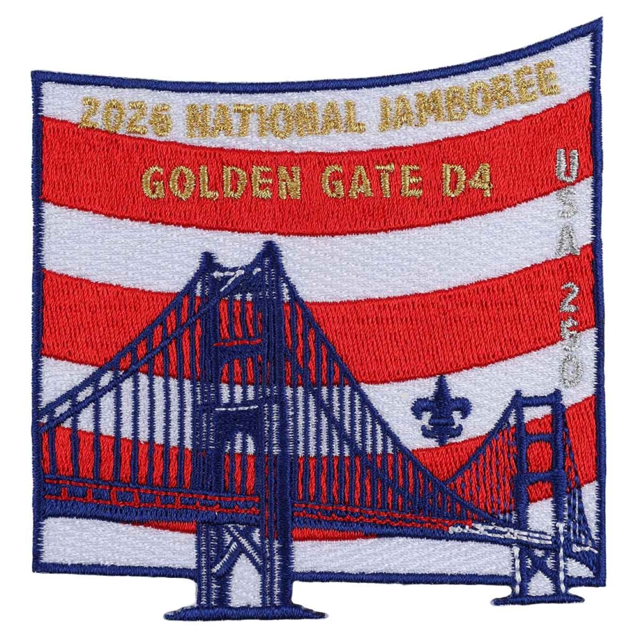 2026 National Jamboree Subcamp D4 Golden Gate Bridge Patch