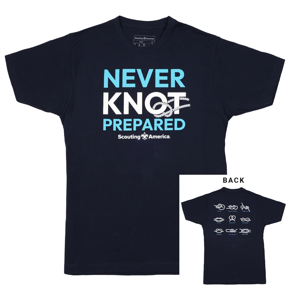 Scouting America "Never Knot Prepared" Tee