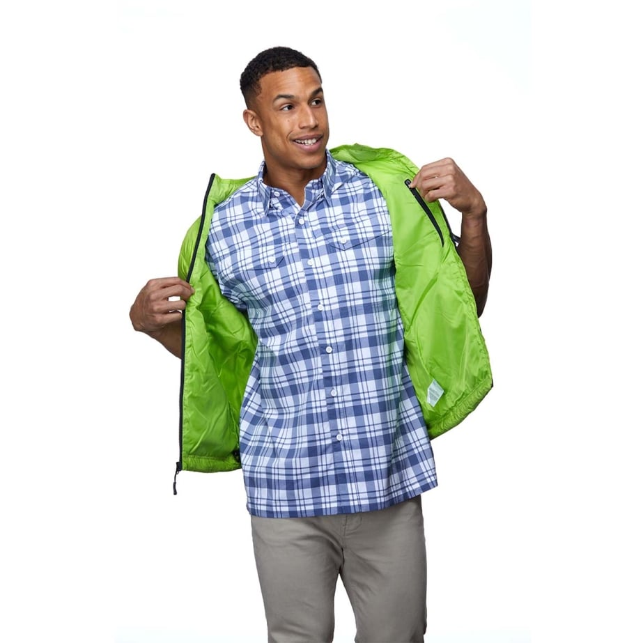 LizardHead Men's Quilted Vest - Water-Resistant, Retains heat even