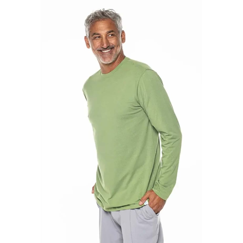 Coolibar Morada Everyday Long Sleeve T-Shirt - Heather Blue