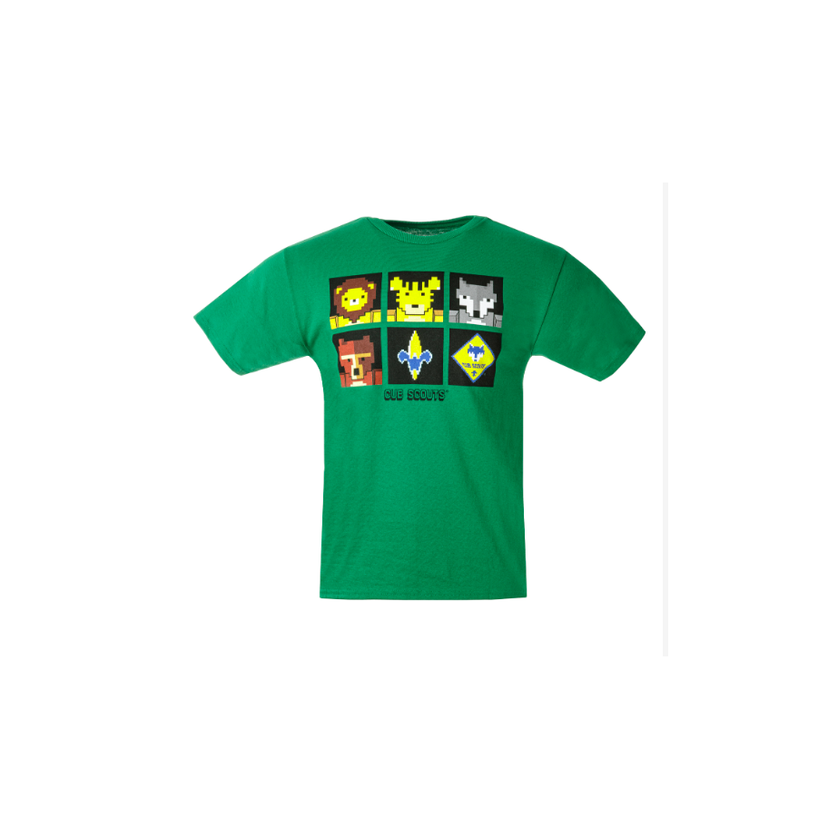 Cub Scout Pixels Tee, Green|Boy Scouts of America