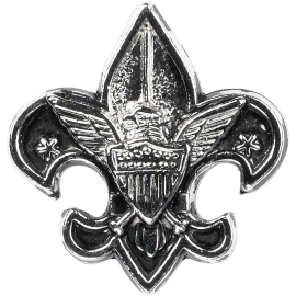 BSA Fleur-de-lis Silvertone Pin