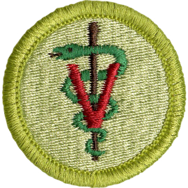 Veterinary Medicine Merit Badge Emblem
