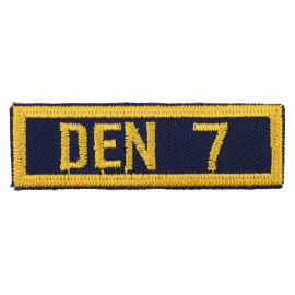 Cub Scout Den Numeral 7
