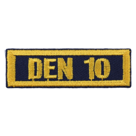 Cub Scout Den Numeral 10