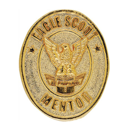 Eagle Scout Mentor Pin, Antique Finish