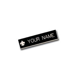 Blank Fleur-de-lis Small Nameplate