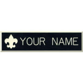 Fleur-de-lis One-line Nameplate