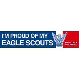 Eagle Scout "I'm Proud of My Eagle Scouts" Bumper Sticker