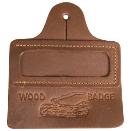 Wood Badge Leather Name Tag