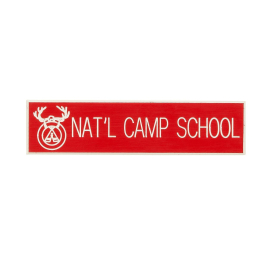National Camp School Nameplate