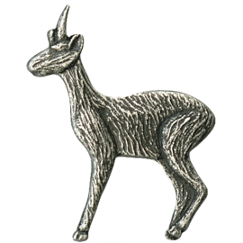 Silver Antelope Pin