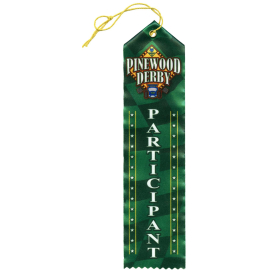 Pinewood Derby Participant Ribbons, 10pk