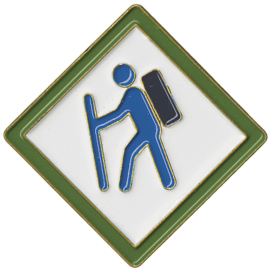 Cub Scout Webelos Core Adventure Pin, Walkabout, earned pin for completing the Walkabout Adventure