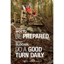 Scout and Venturing Motto, Two Sided Poster