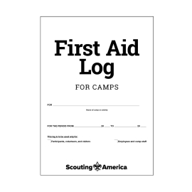 First Aid Log for Camps