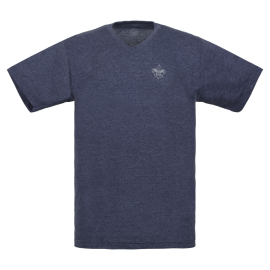BSA Staple V-neck Tee, Heather Navy S-3XL | Scouting America