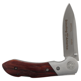Rosewood Handle Pocket Knife, 3'' Blade