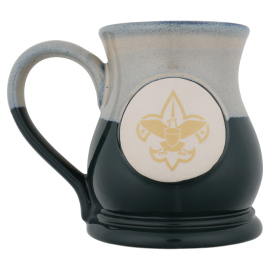Scouts BSA Fleur De Lis Potter's Mug 16 oz